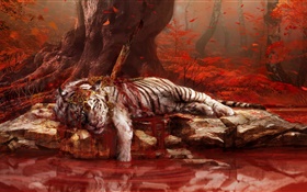 孤岛惊魂4，老虎死了