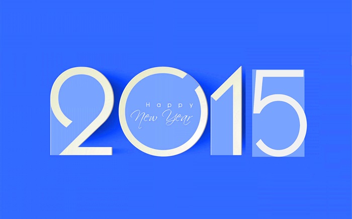 新年快乐2015年新年，蓝色风格 壁纸 图片
