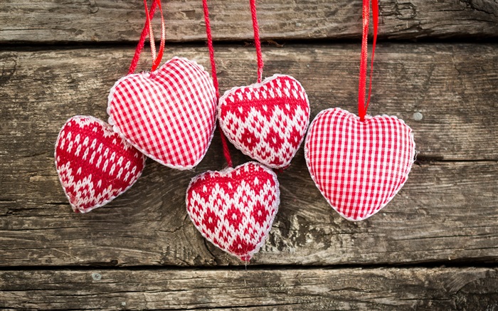 针织艺术，爱的心脏 壁纸 图片