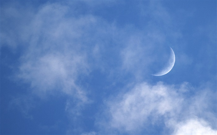 月亮，晚上，云 壁纸 图片