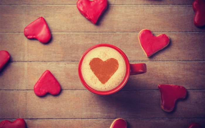 一杯咖啡的爱情 壁纸 图片