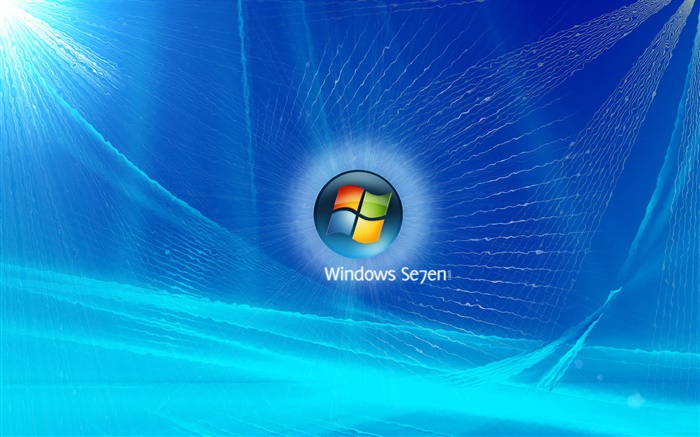 Windows 7，蓝色的声波 壁纸 图片