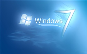 Windows 7的蓝色水 高清壁纸