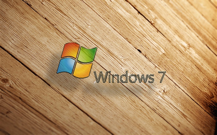 Windows 7，木板 壁纸 图片