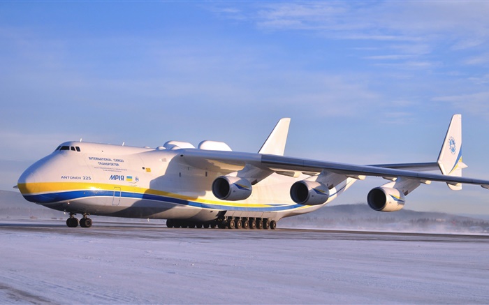 安东诺夫AN-225运输机飞机，机场 壁纸 图片
