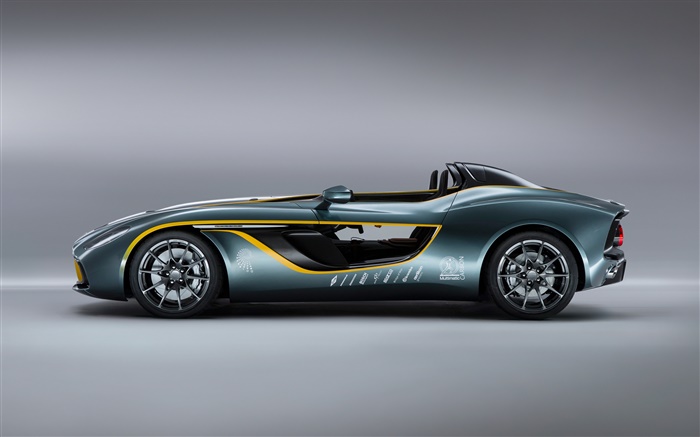 阿斯顿·马丁CC100 Speedster的概念超级跑车侧面图 壁纸 图片