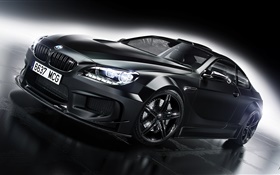 BMW M6黑色轿车前视图