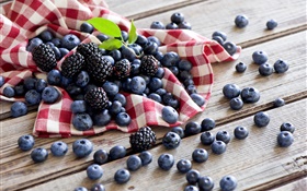 浆果，蓝莓，黑莓 高清壁纸