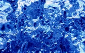 蓝水微距摄影 高清壁纸