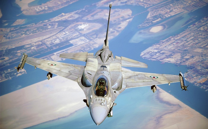 F-16战斗机，战斗猎鹰 壁纸 图片
