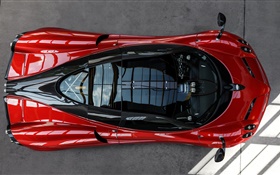 极限竞速5，红色超级跑车顶视图 高清壁纸