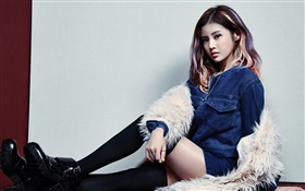 T-ARA，韩国音乐女孩，全宝蓝 01 高清壁纸