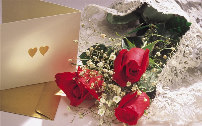 情人节的花，红玫瑰 壁纸 图片