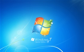 Windows 7的简化版，蓝色背景