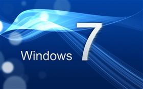 Windows 7, 蓝色曲线 高清壁纸