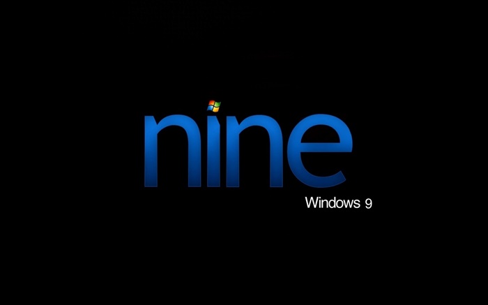 Windows 9，九，黑色背景 壁纸 图片