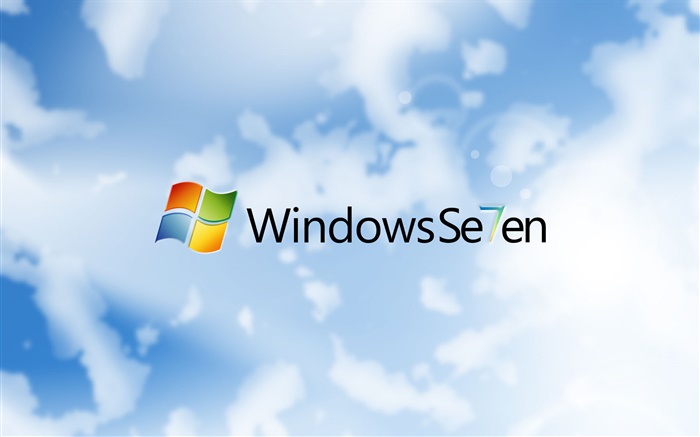 Windows 7，蓝天白云 壁纸 图片