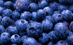 水果特写镜头，蓝莓