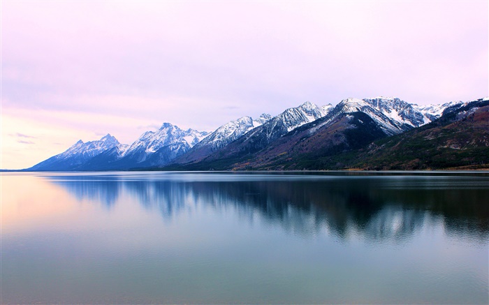 蒂顿山脉，湖泊，怀俄明州，美国 壁纸 图片