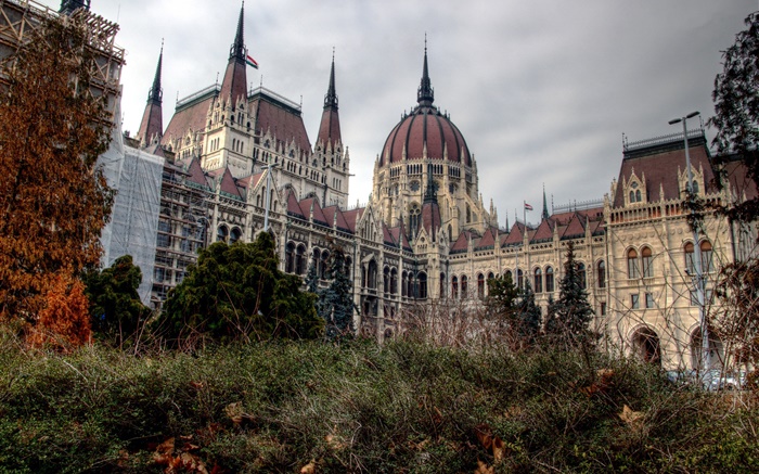 布达佩斯，匈牙利，城市，议会，建筑物 壁纸 图片