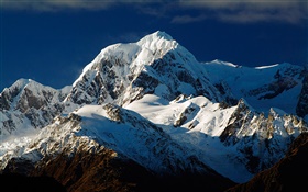 塔斯曼山，南阿尔卑斯山，雪，南岛，新西兰 高清壁纸