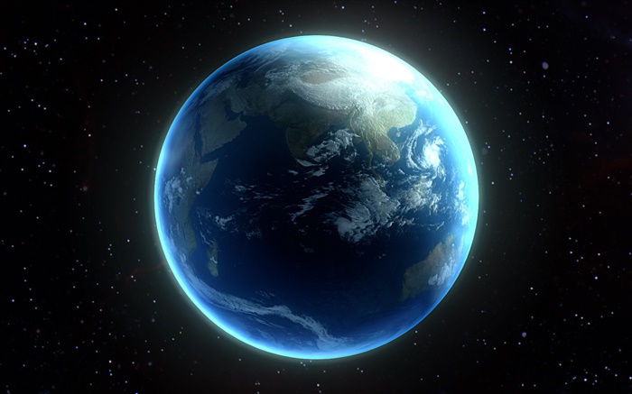 美丽的星球，蓝色地球 壁纸 图片