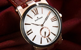 杰克·皮埃尔手表，金属，金色和白色
