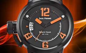 杰克·皮埃尔，手表，橙色和黑色 高清壁纸