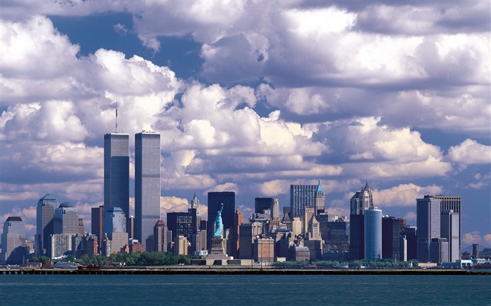 911之前，双塔，曼哈顿，美国 壁纸 图片