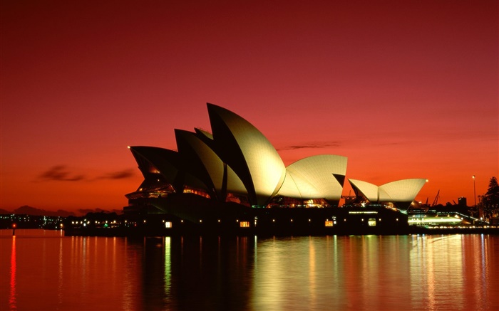 城市夜景，悉尼，澳大利亚 壁纸 图片