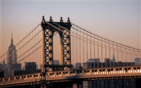 纽约市，美国，桥 高清壁纸