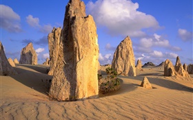 沙漠，岩石，澳大利亚