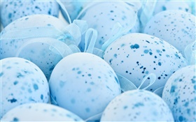 复活节，蓝蛋，斑点 高清壁纸