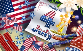 7月4日，美国独立日主题图片