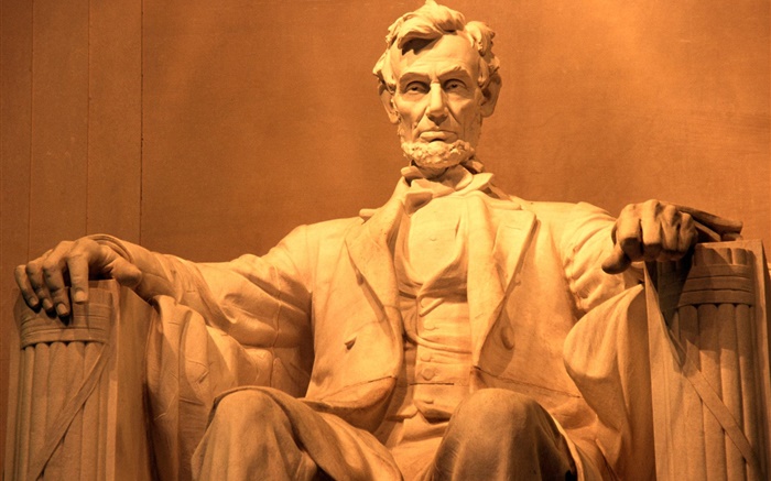 林肯雕像 壁纸 图片