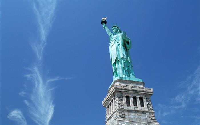 自由女神像，纽约，美国的雕像 壁纸 图片