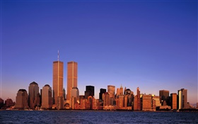 双子塔，美国，911之前 高清壁纸