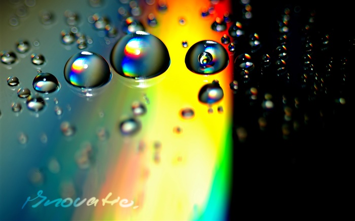 水滴，彩色背景，创意图片 壁纸 图片