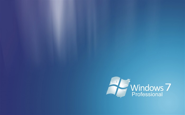 Windows 7专业版，抽象的蓝色 壁纸 图片