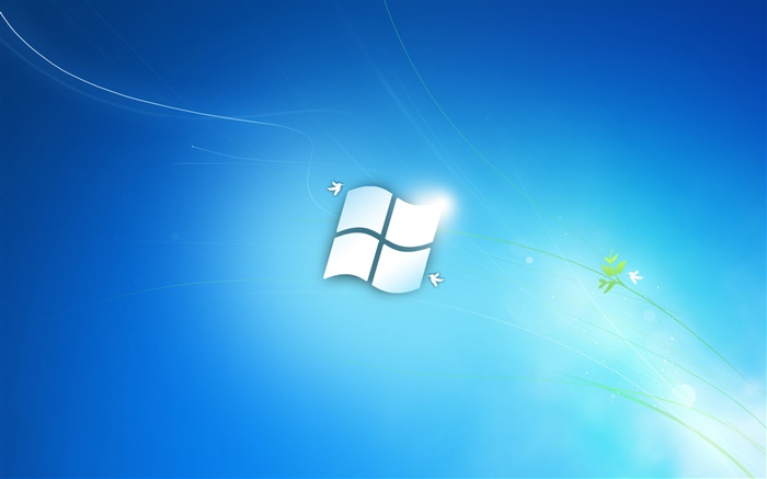 Windows 7的蓝色经典风格 壁纸 图片