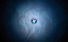 Windows 7的徽标，蓝色背景