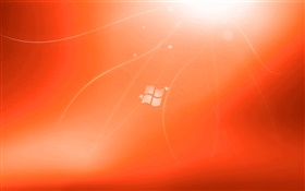 Windows 7的红色背景创意 高清壁纸