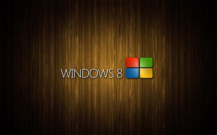 Windows 8系统的标志，木背景 壁纸 图片
