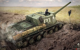坦克世界，PC游戏，绘画艺术 高清壁纸