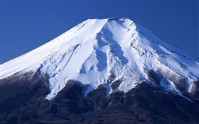 富士山，日本，雪 高清壁纸