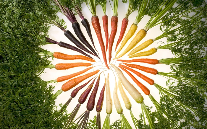 蔬菜，胡萝卜，不同的颜色，圆 壁纸 图片