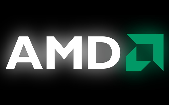 AMD的标志，黑色的背景 壁纸 图片