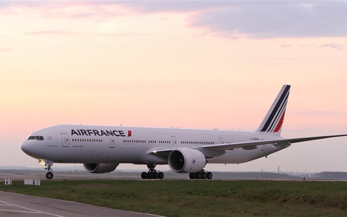 波音777客机，法国 壁纸 图片