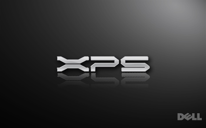 戴尔XPS标志，黑色的背景 壁纸 图片