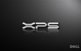 戴尔XPS标志，黑色的背景 高清壁纸
